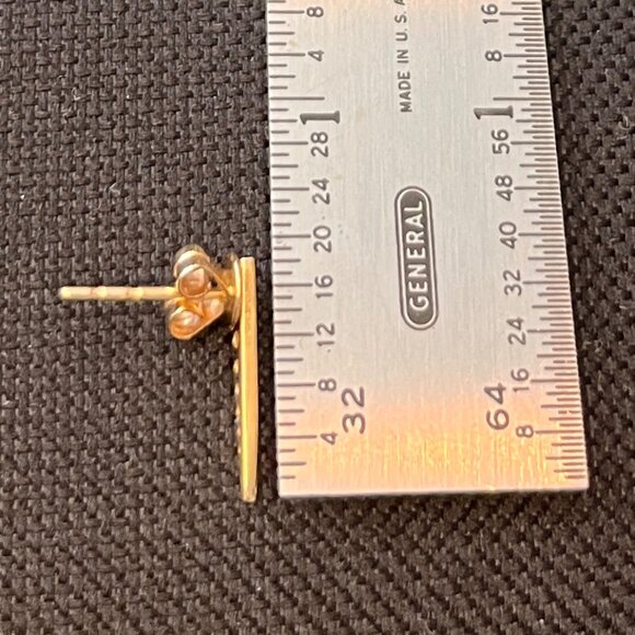 EF Collection 14KT yellow gold Earrings with brilliant cut diamonds - Picture 10 of 10